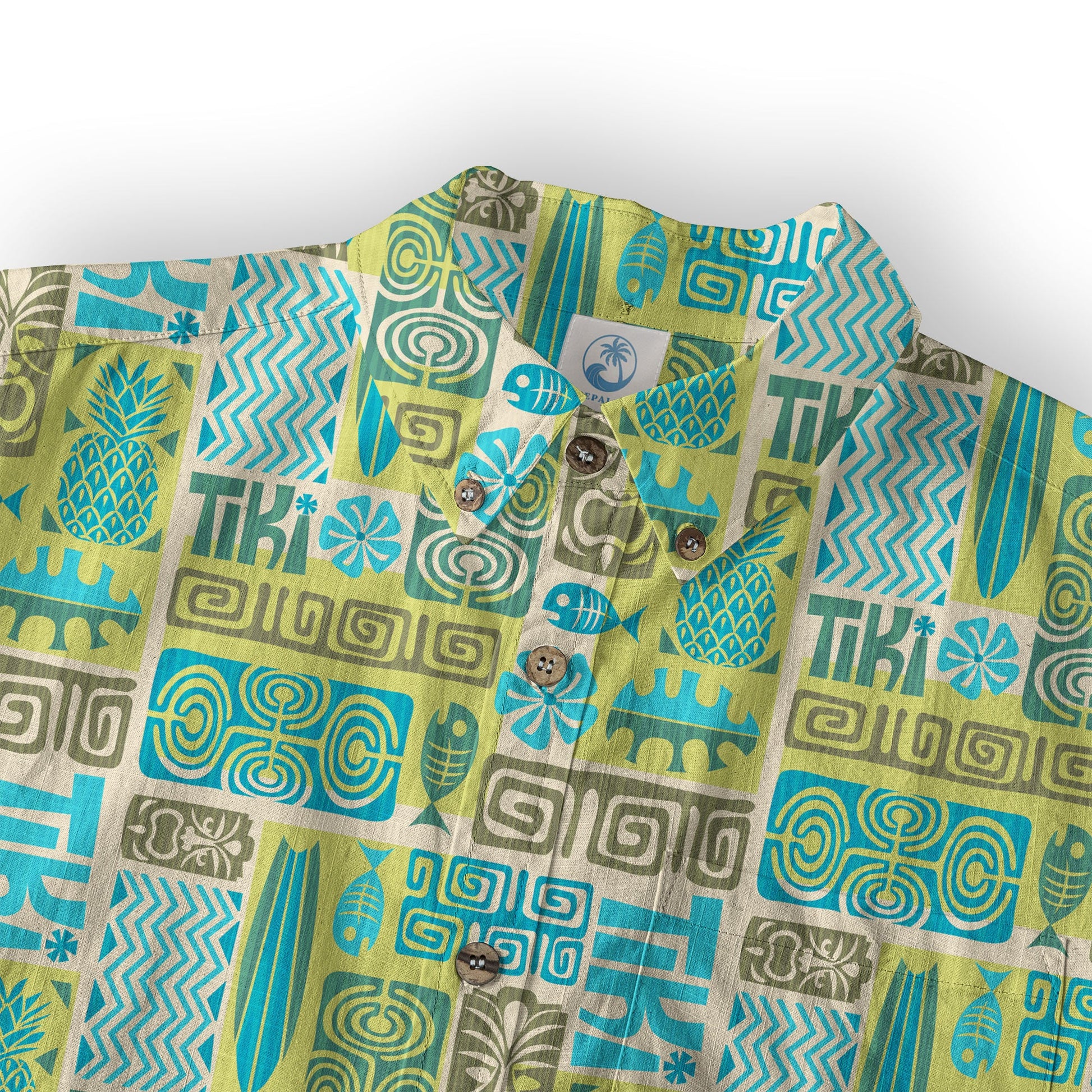 Exotic Tiki Pattern Hawaii Shirt, Hibiscus Hawaii Shirt