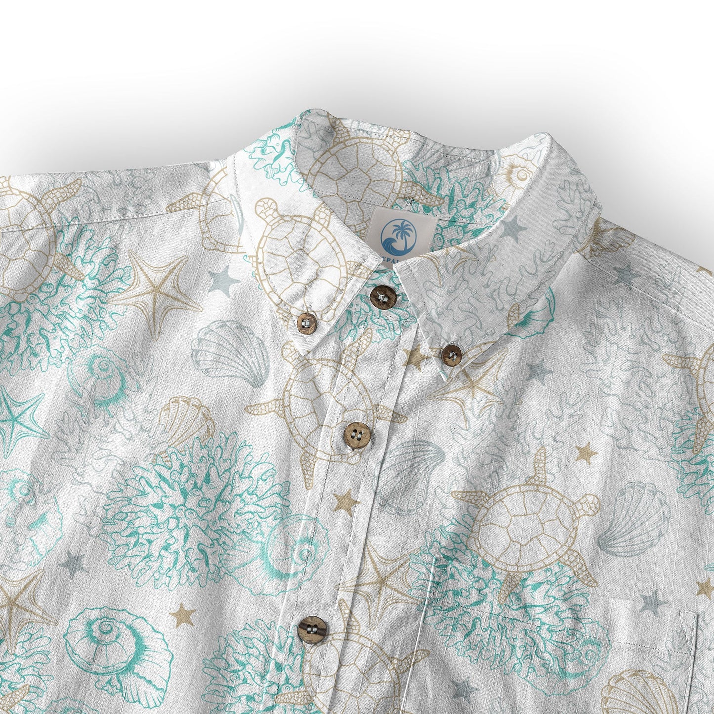 Sea Ocean Animals Women's Hawaiian Shirt, Ocean Animals Hawaiian Shirt