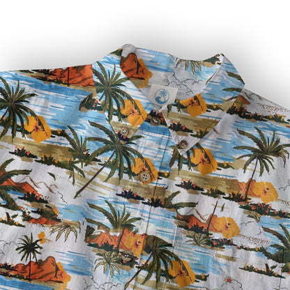 Ocean Animals Hawaiian Shirt for Men Women, Sea Life Aloha Hawaiian Shirt