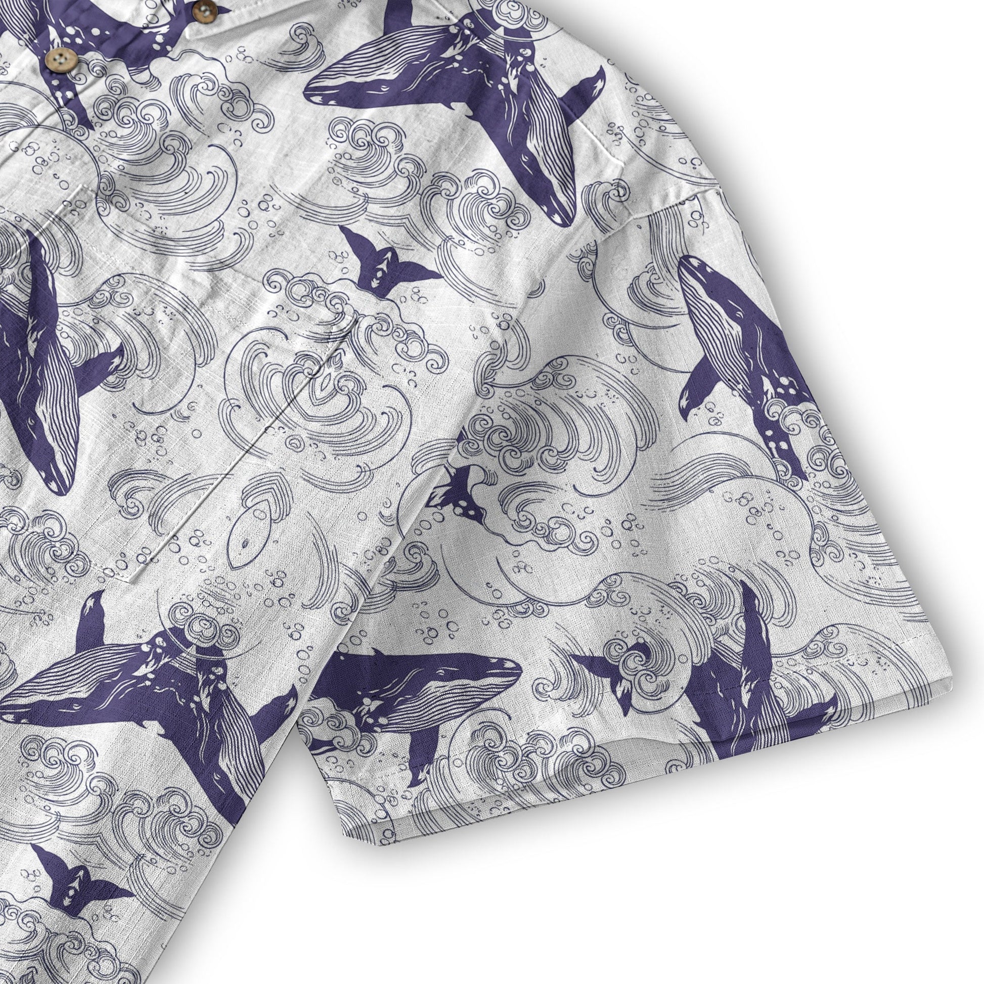 Whale Hawaiian Pattern, Ocean Animals Hawaii Shirt