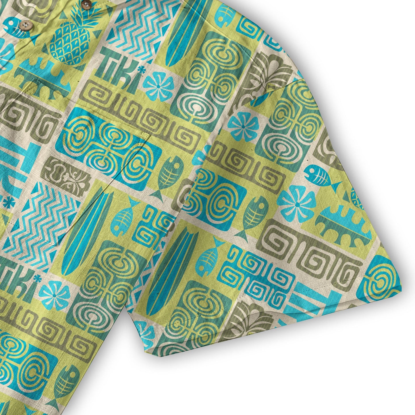 Exotic Tiki Pattern Hawaii Shirt, Hibiscus Hawaii Shirt
