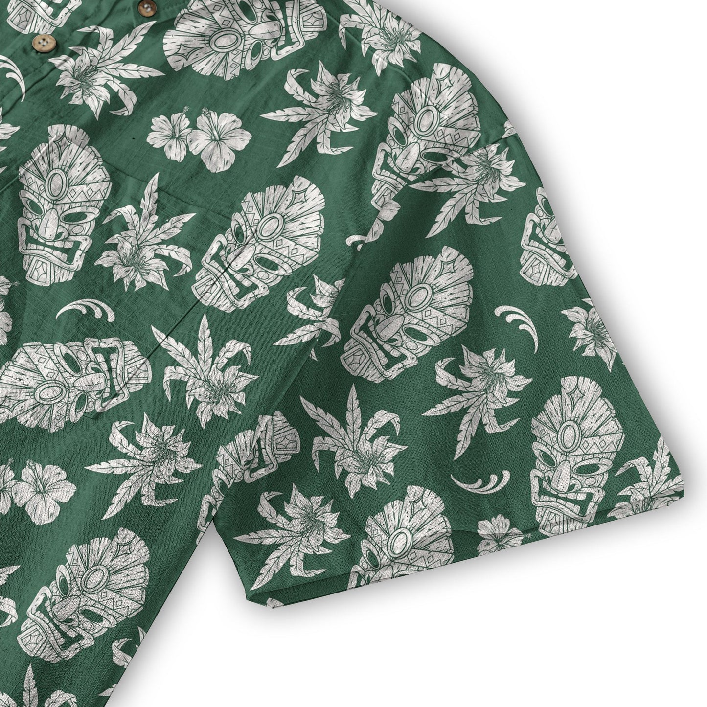 Tiki Mask Pattern Hawaii Shirt for Men