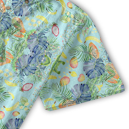 Tiger And Peacock Jungle Aloha Hawaiian Shirt