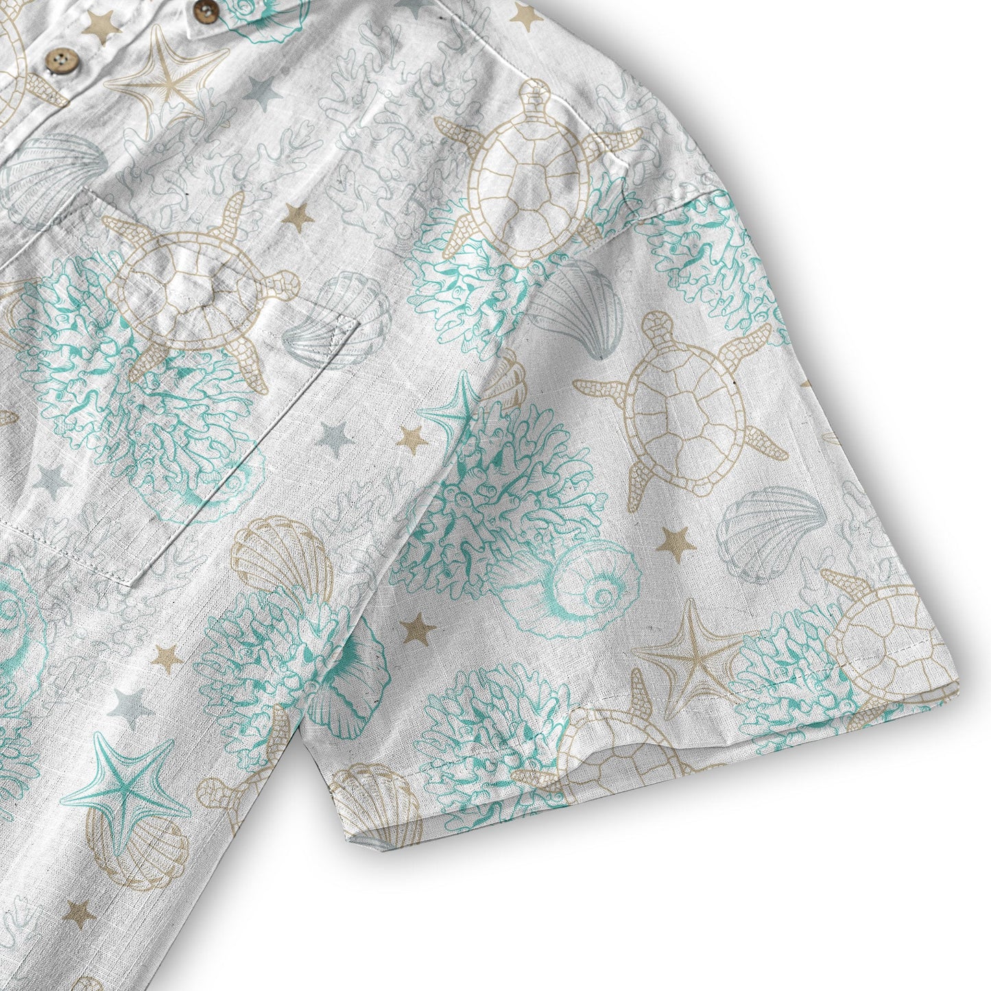Sea Ocean Animals Women's Hawaiian Shirt, Ocean Animals Hawaiian Shirt