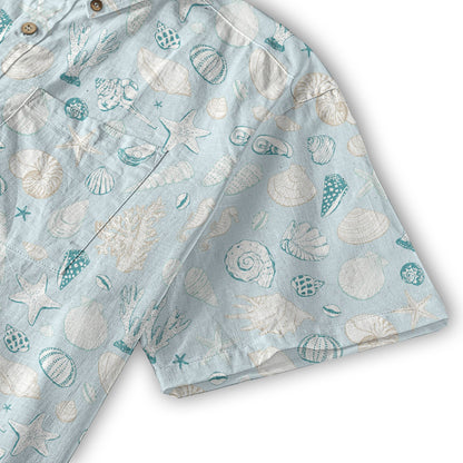 Ocean Animals Hawaiian Shirt for Men Women, Sea Life Aloha Hawaiian Shirt