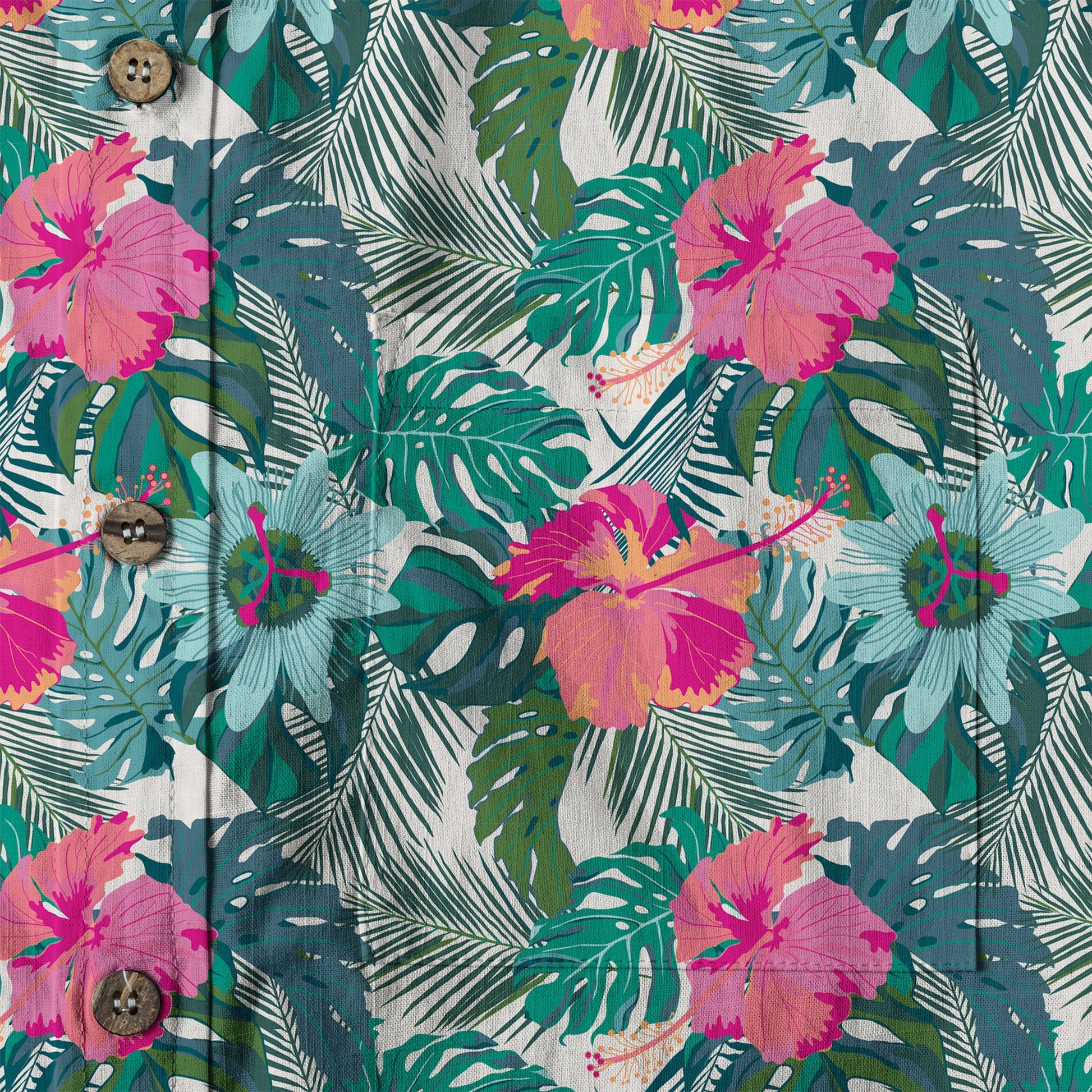 Flowers Hawaii Pattern Shirt, Aloha Hawaiian Shirt