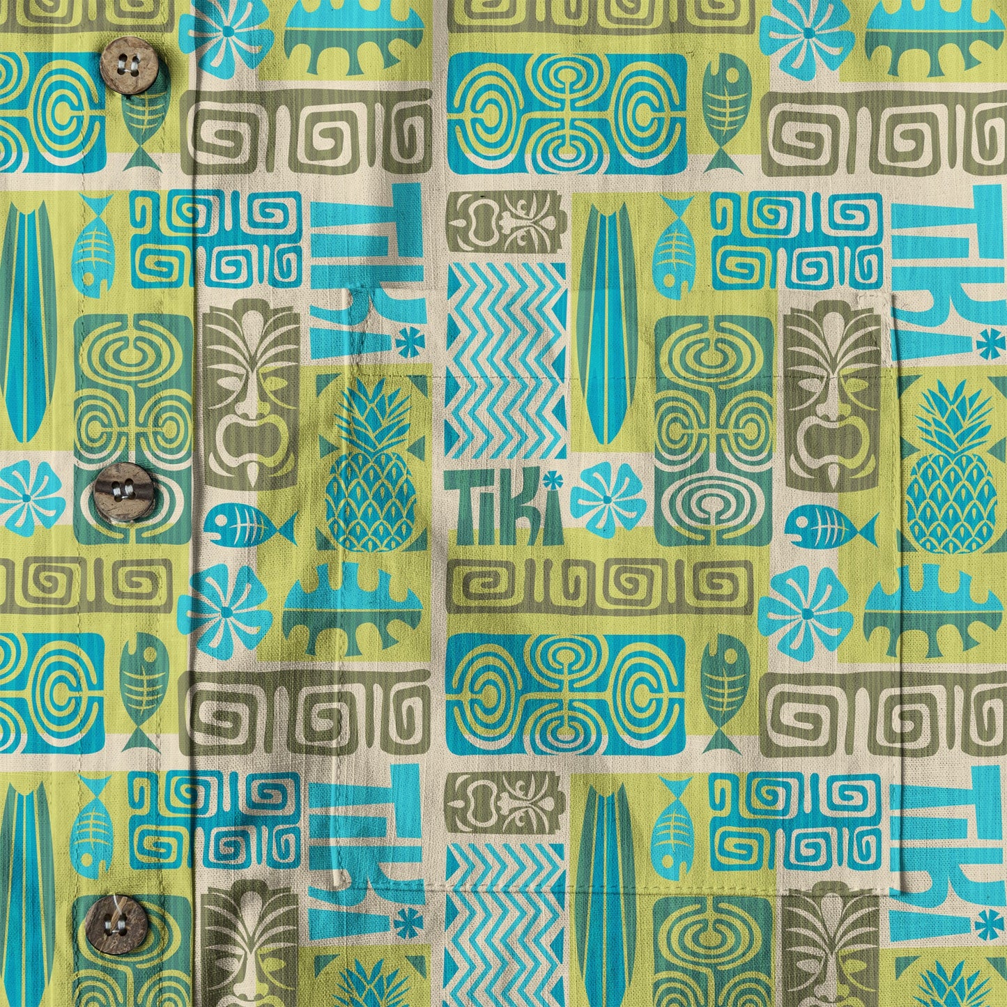 Exotic Tiki Pattern Hawaii Shirt, Hibiscus Hawaii Shirt