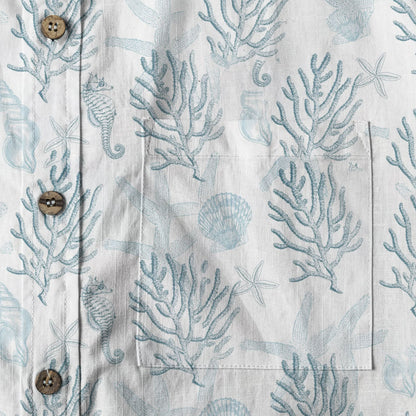 Sea Ocean Animals Women's Hawaiian Shirt, Ocean Animals Hawaiian Shirt