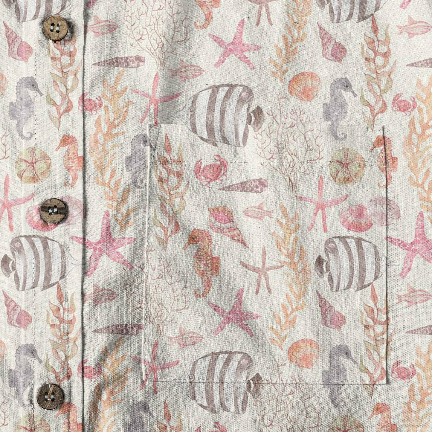 Sea Ocean Animals Women's Hawaiian Shirt, Ocean Animals Hawaiian Shirt