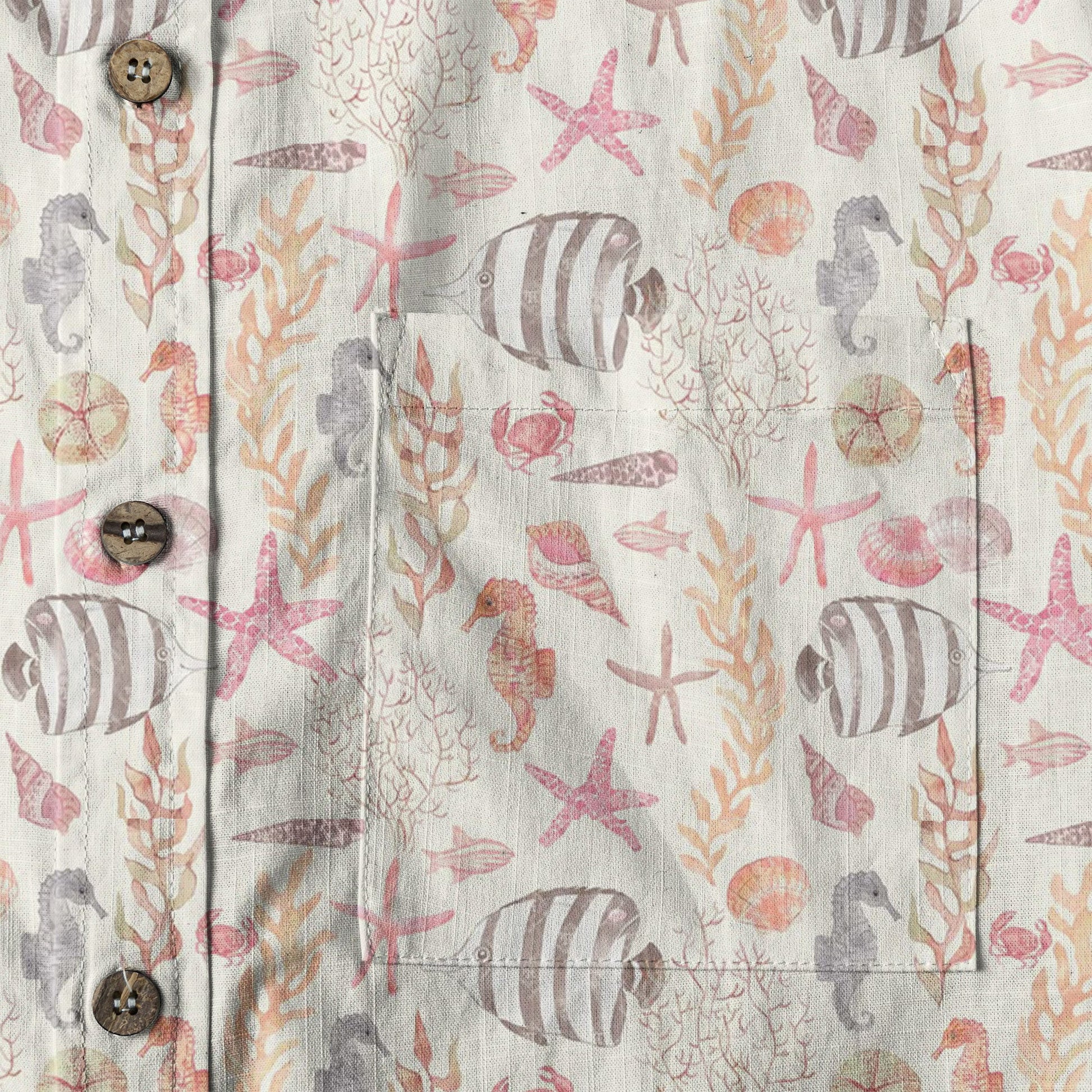 Sea Ocean Animals Women's Hawaiian Shirt, Ocean Animals Hawaiian Shirt