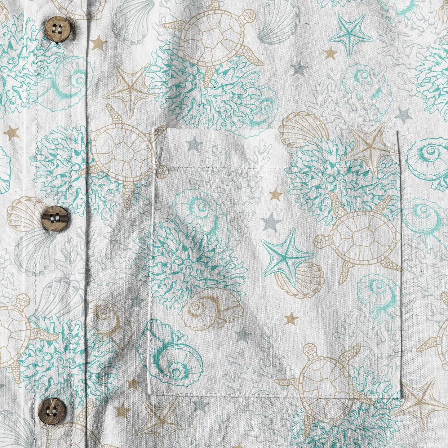 Sea Ocean Animals Women's Hawaiian Shirt, Ocean Animals Hawaiian Shirt