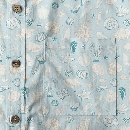 Ocean Animals Hawaiian Shirt for Men Women, Sea Life Aloha Hawaiian Shirt