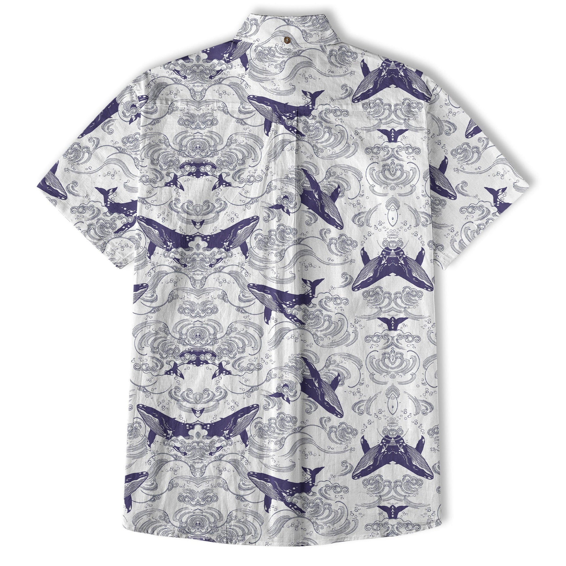 Whale Hawaiian Pattern, Ocean Animals Hawaii Shirt