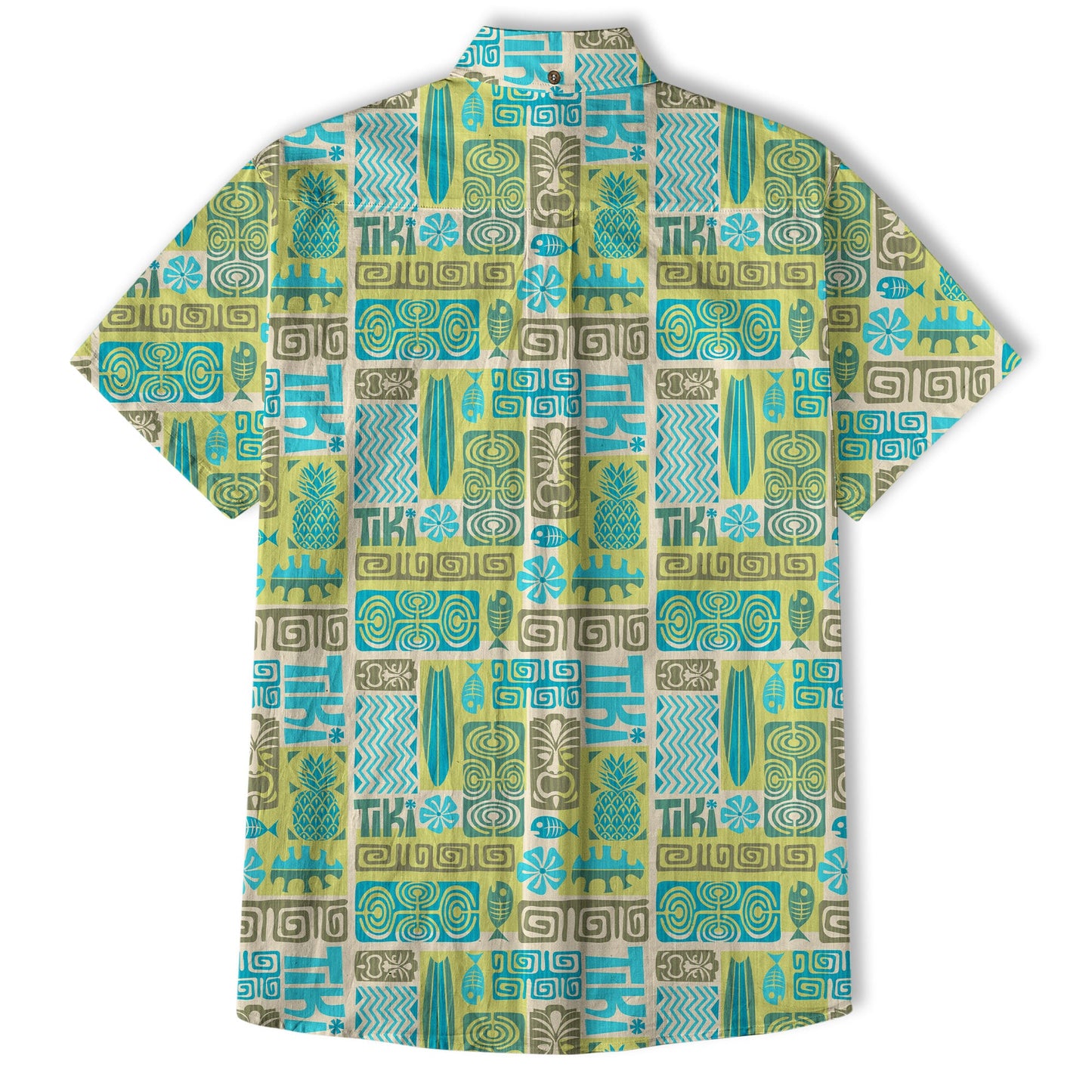 Exotic Tiki Pattern Hawaii Shirt, Hibiscus Hawaii Shirt