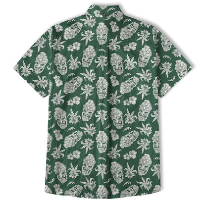 Tiki Mask Pattern Hawaii Shirt for Men