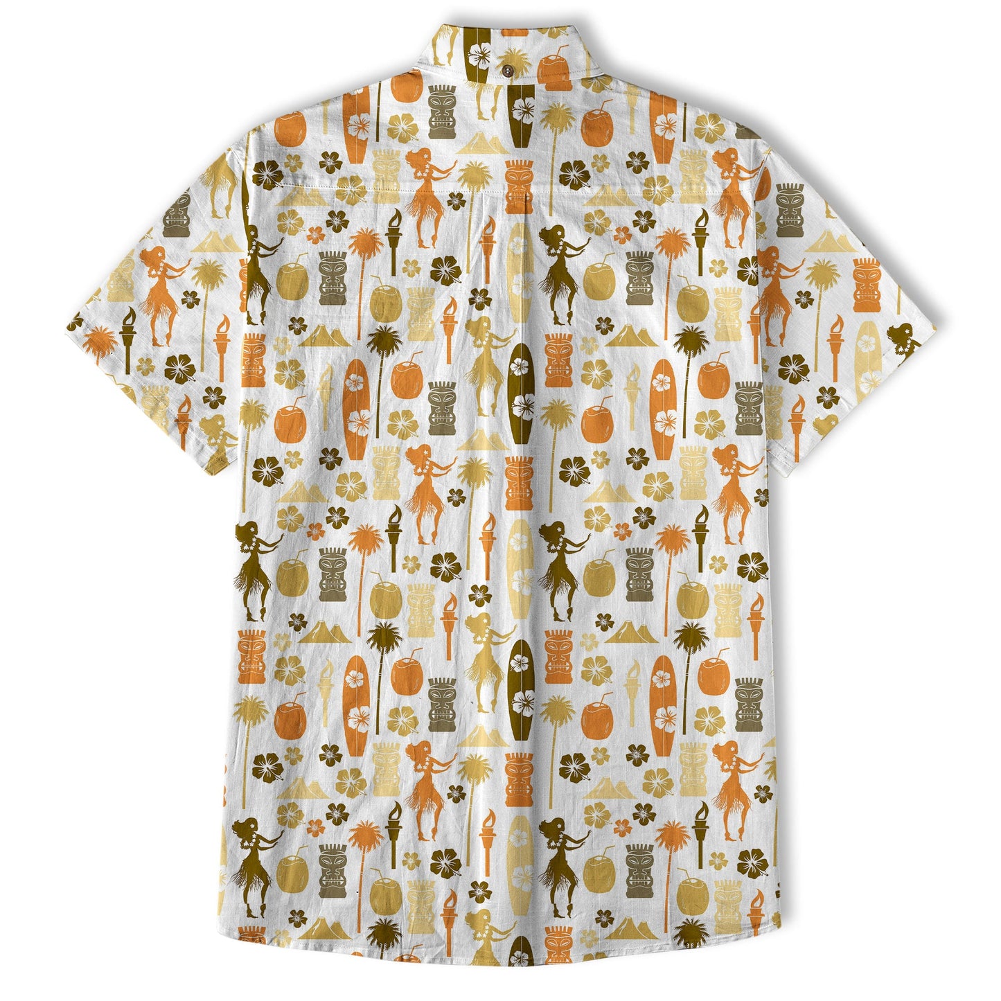 Tiki Mask Pattern Hawaii Shirt for Men, Aloha Pattern Hawaii Shirt
