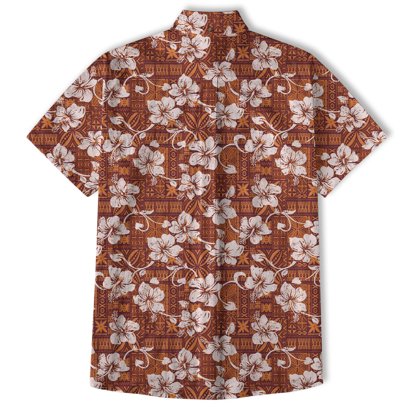 Vintage Tribal Hawaii Shirt for Men, Aloha Pattern Hawaii Shirt