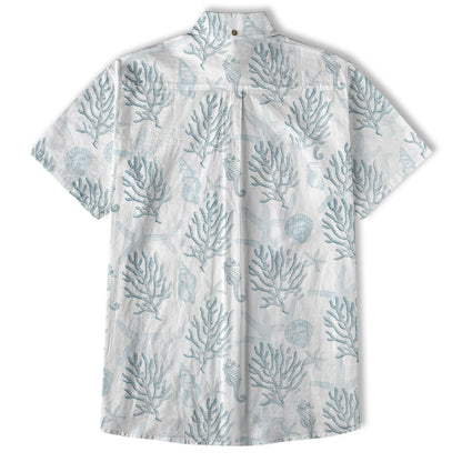Sea Ocean Animals Women's Hawaiian Shirt, Ocean Animals Hawaiian Shirt