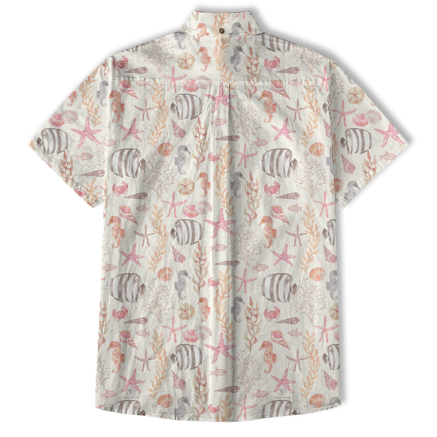 Sea Ocean Animals Women's Hawaiian Shirt, Ocean Animals Hawaiian Shirt