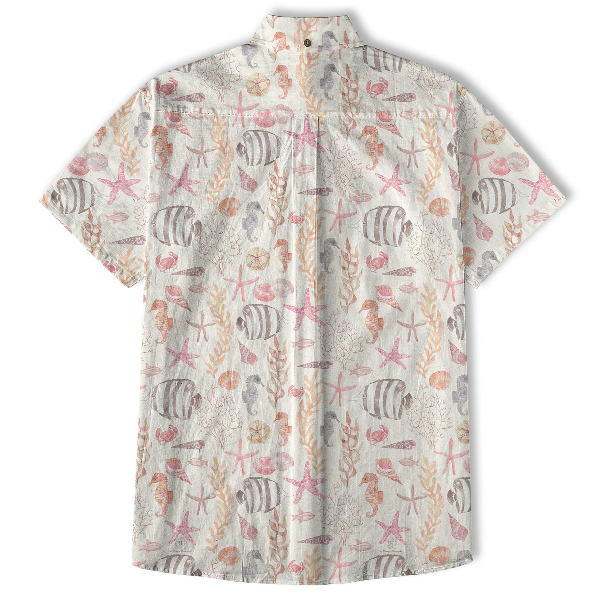 Sea Ocean Animals Women's Hawaiian Shirt, Ocean Animals Hawaiian Shirt