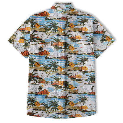 Ocean Animals Hawaiian Shirt for Men Women, Sea Life Aloha Hawaiian Shirt