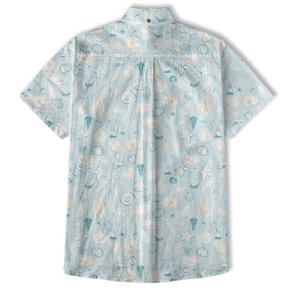 Ocean Animals Hawaiian Shirt for Men Women, Sea Life Aloha Hawaiian Shirt