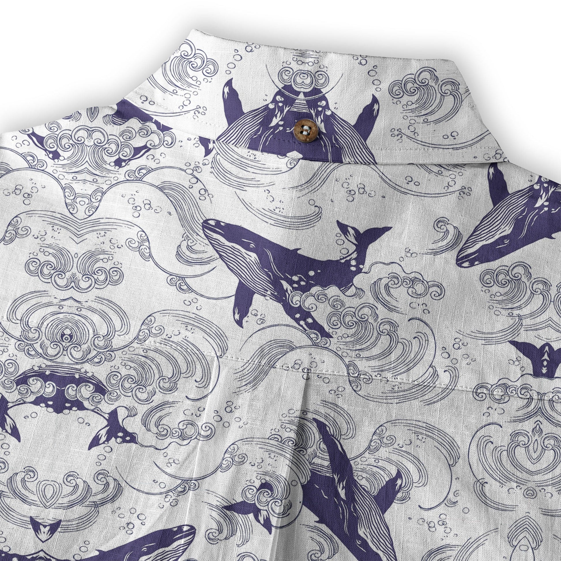 Whale Hawaiian Pattern, Ocean Animals Hawaii Shirt