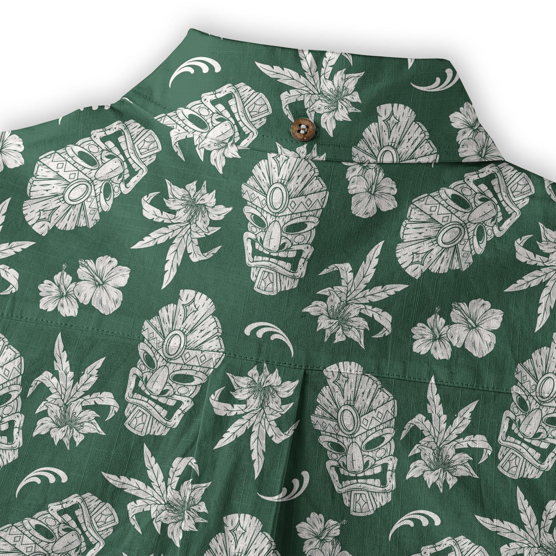 Tiki Mask Pattern Hawaii Shirt for Men