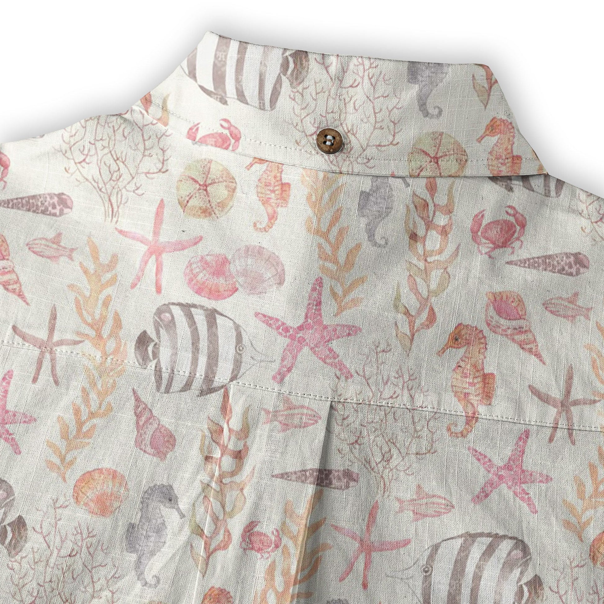 Sea Ocean Animals Women's Hawaiian Shirt, Ocean Animals Hawaiian Shirt