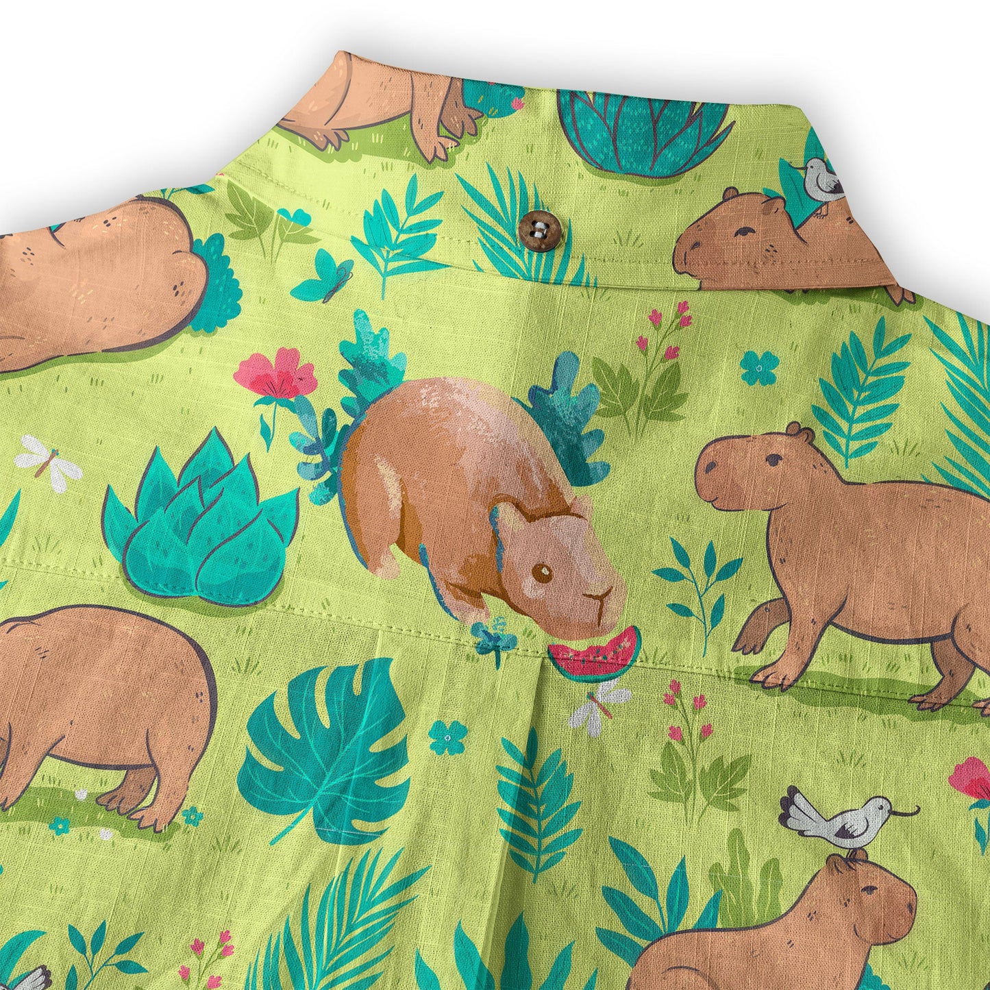 Tropical Capybara Hawaiian Shirt Aloha Funny Beach Capybara Shirt