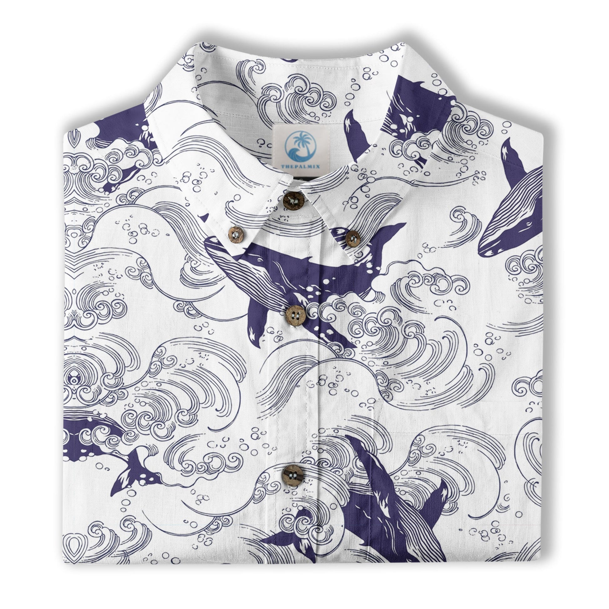 Whale Hawaiian Pattern, Ocean Animals Hawaii Shirt