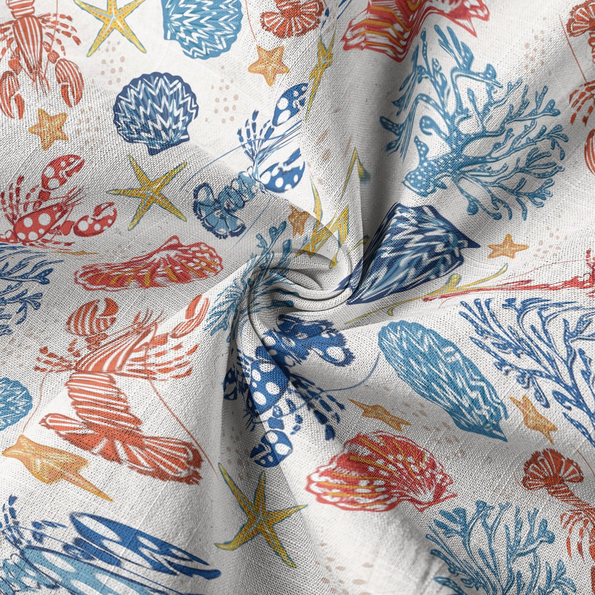 Ocean Animals Hawaiian Button Up Shirt, Optopus Summer Beach Shirt