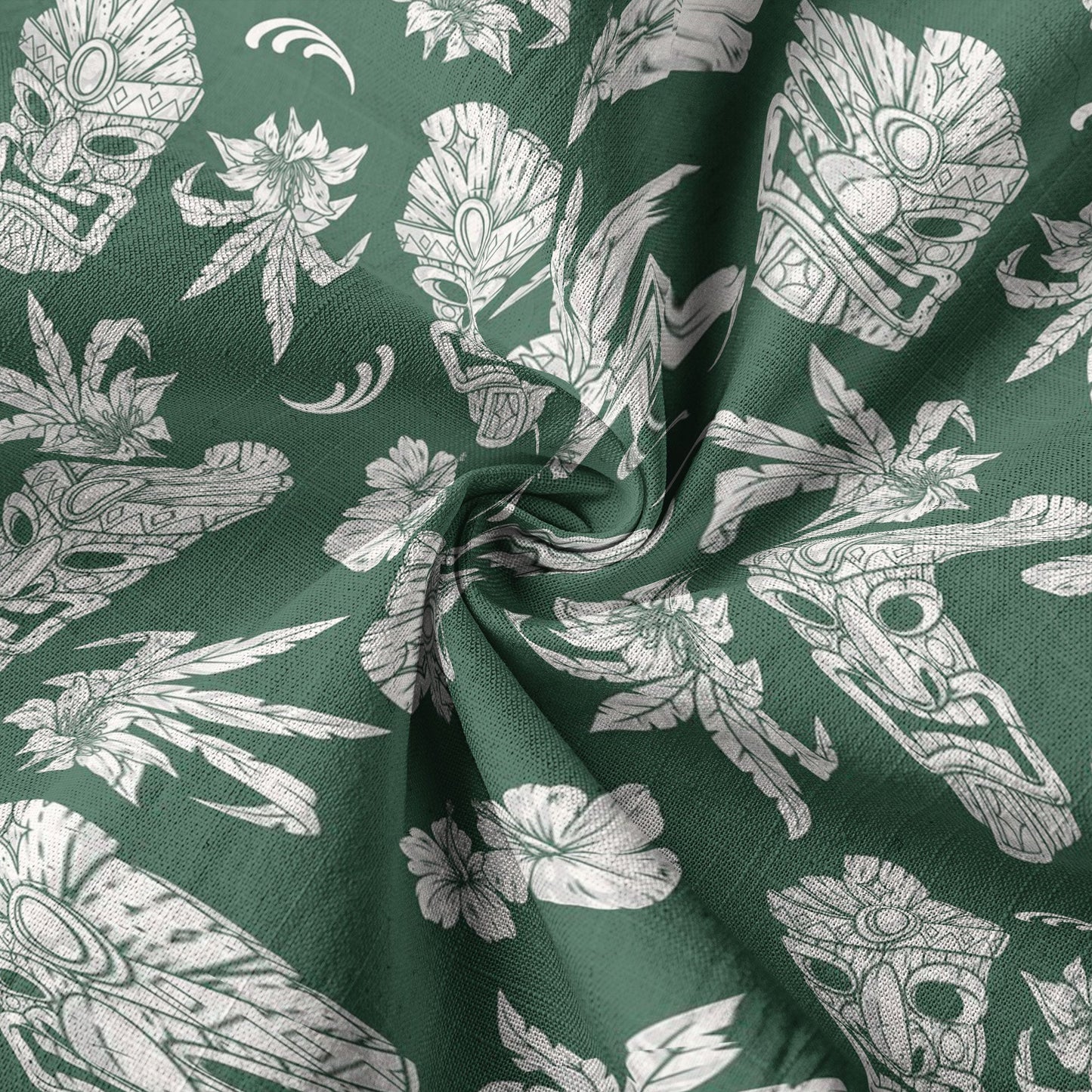 Tiki Mask Pattern Hawaii Shirt for Men
