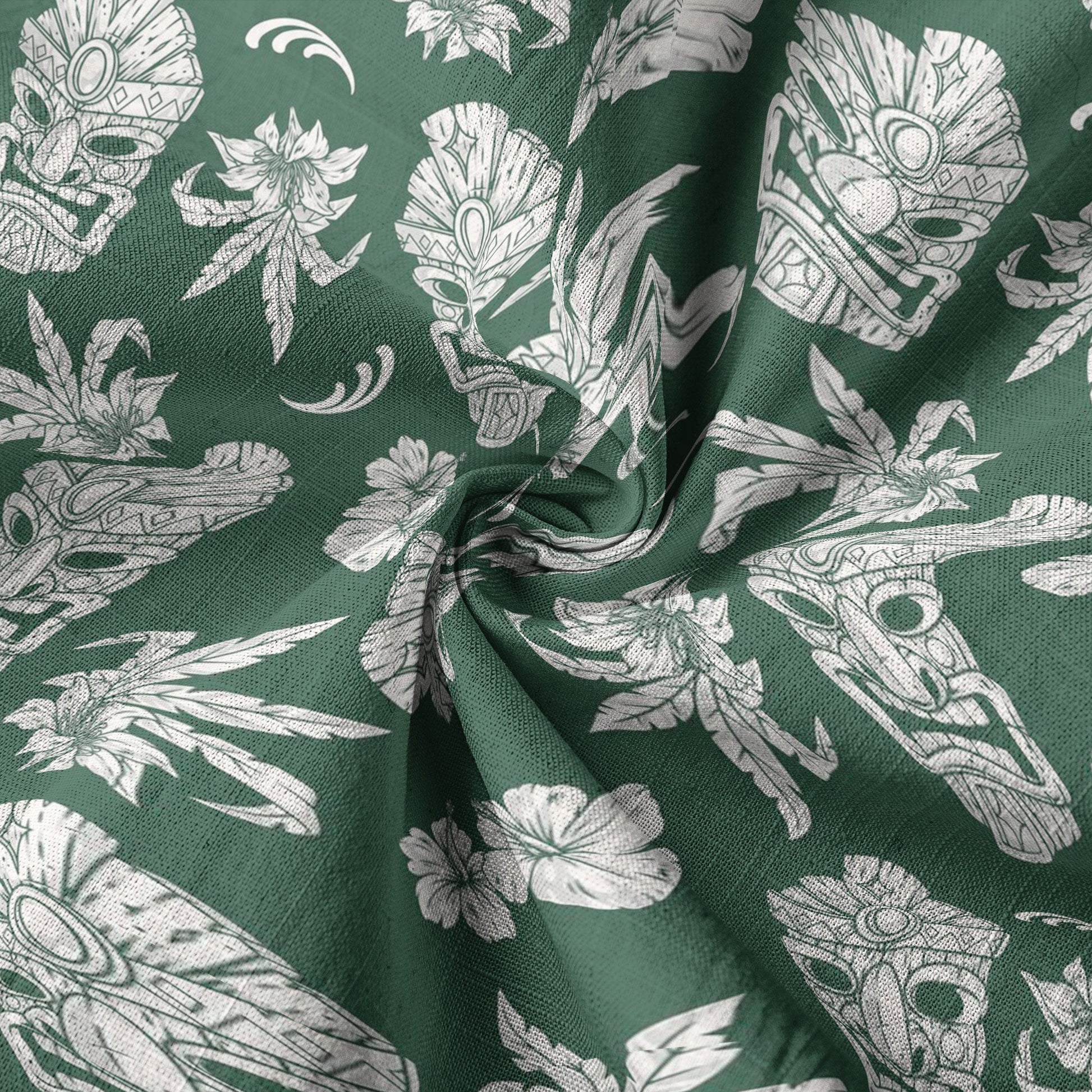 Tiki Mask Pattern Hawaii Shirt for Men