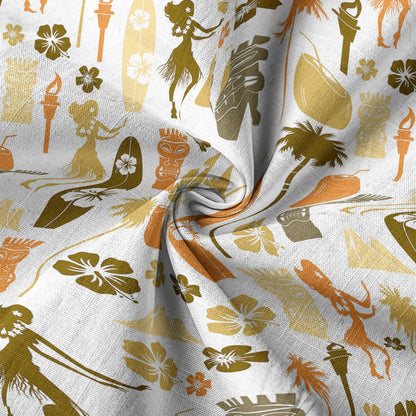 Tiki Mask Pattern Hawaii Shirt for Men, Aloha Pattern Hawaii Shirt