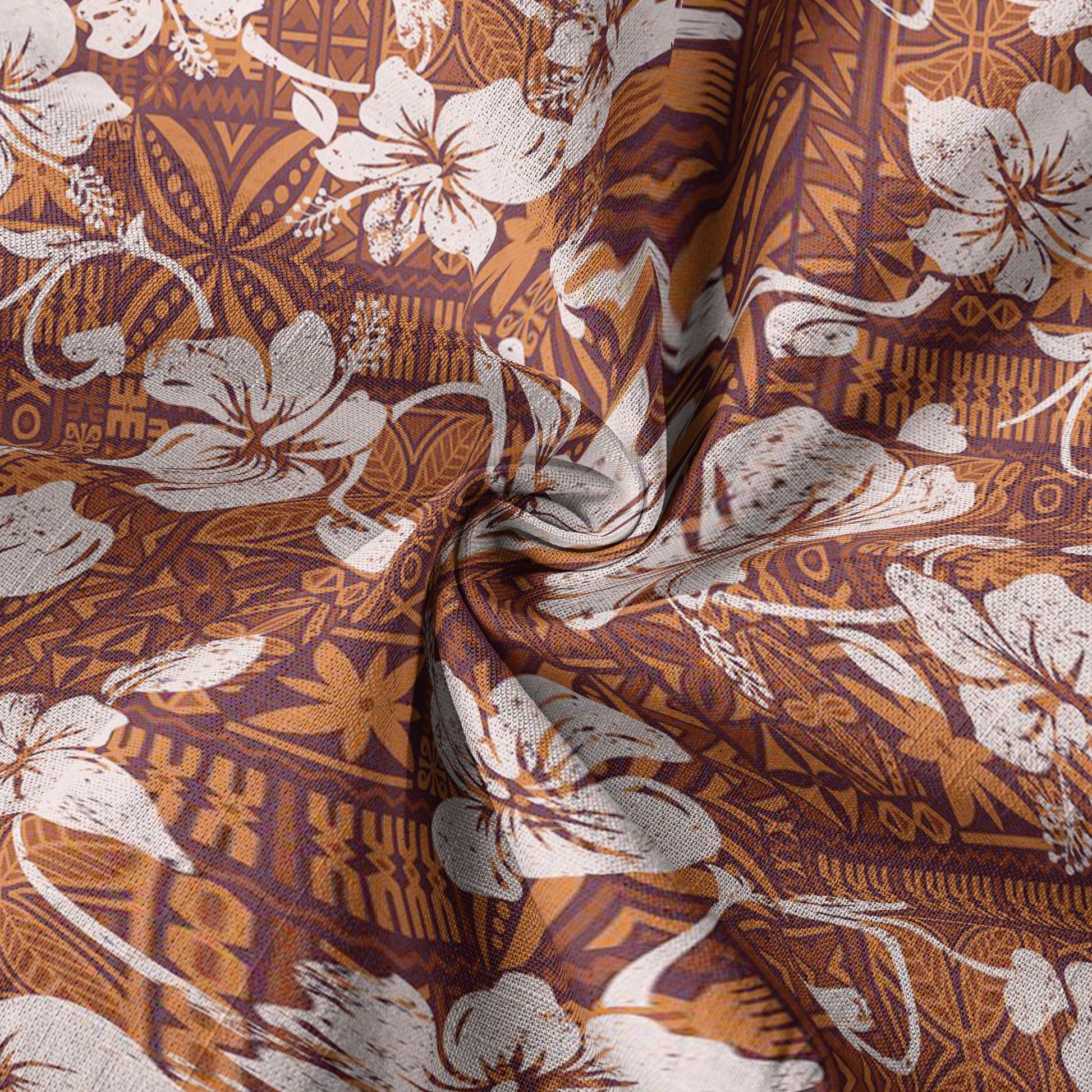 Vintage Tribal Hawaii Shirt for Men, Aloha Pattern Hawaii Shirt