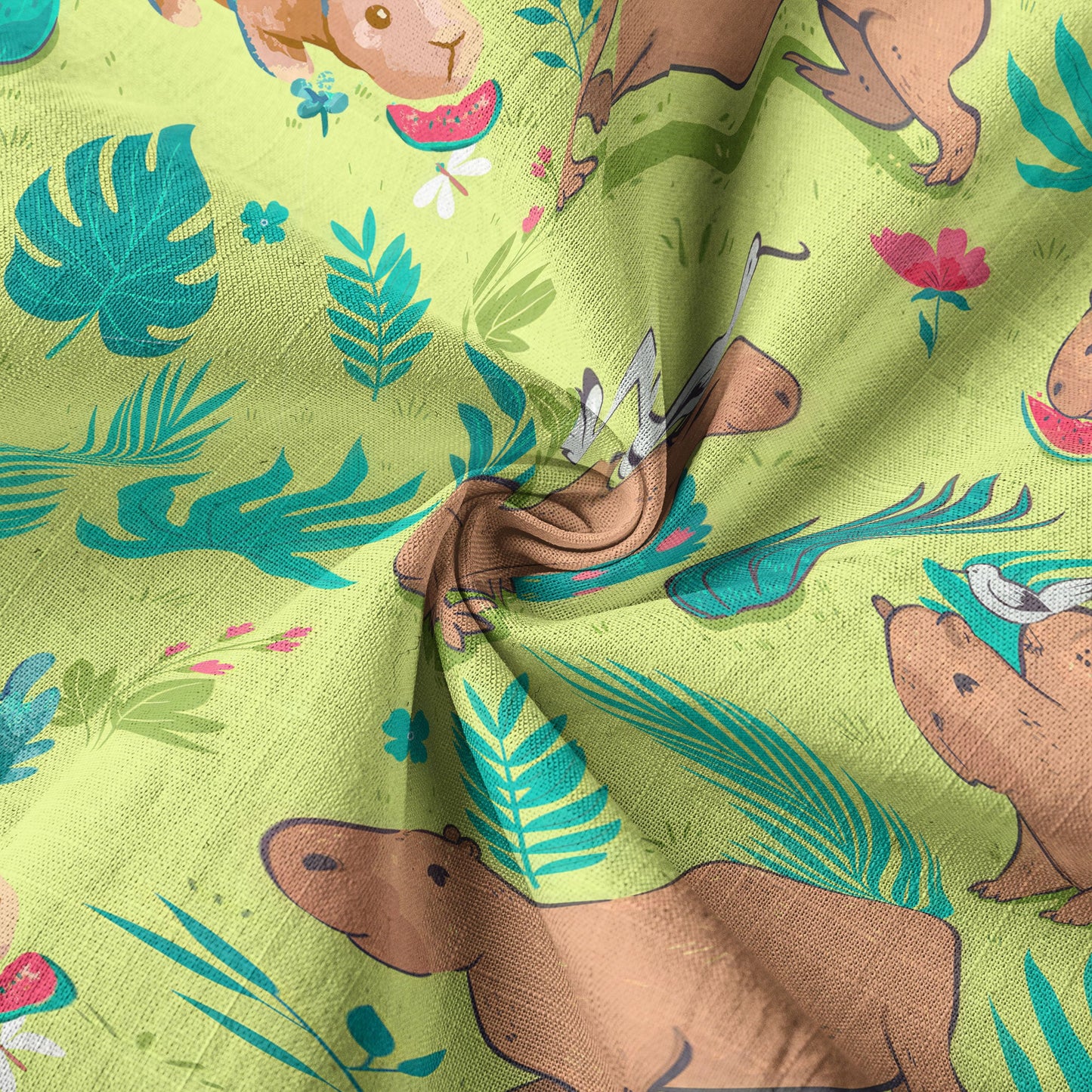 Tropical Capybara Hawaiian Shirt Aloha Funny Beach Capybara Shirt