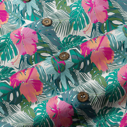 Flowers Hawaii Pattern Shirt, Aloha Hawaiian Shirt