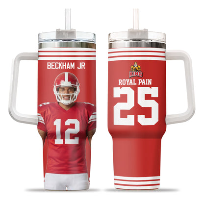 Custom Football Player and Team 40oz Tumbler